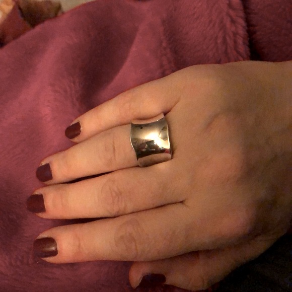 Polished Silver statement ring. Sexy and comfy. - Picture 2 of 4